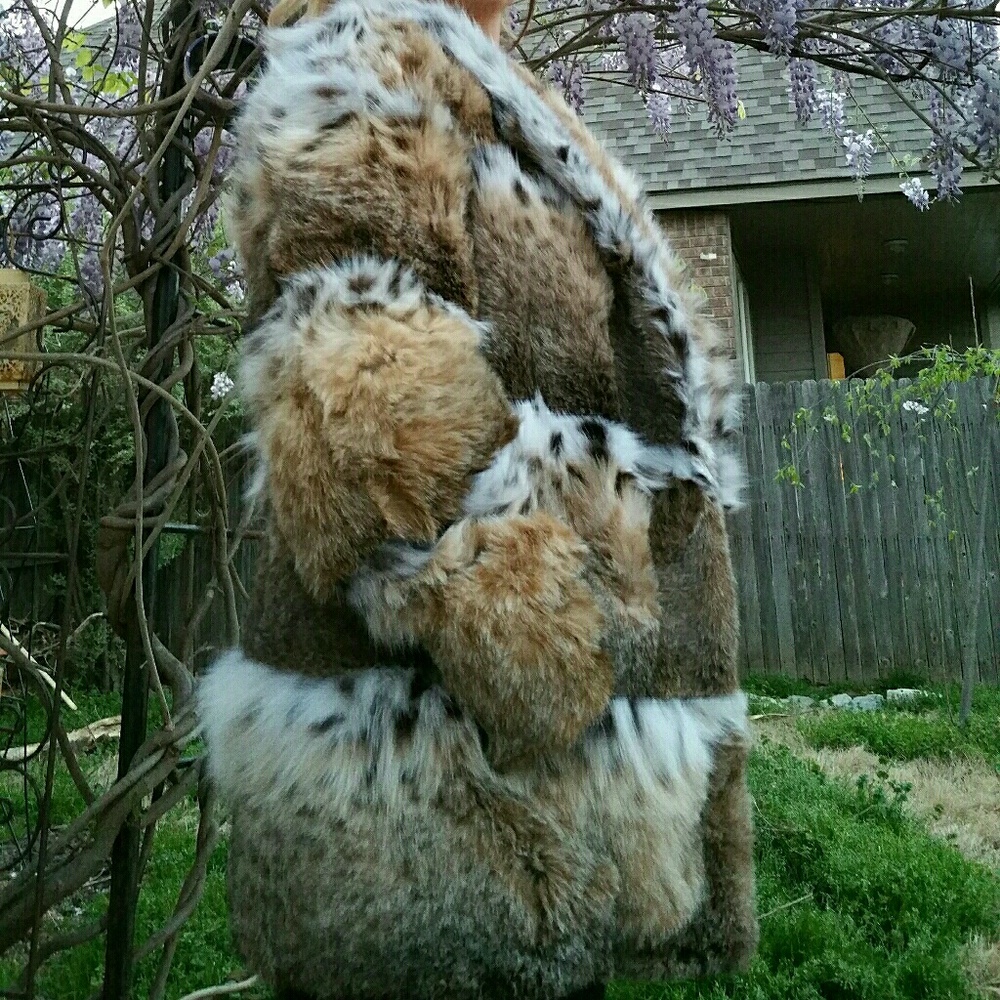 Authentic Bobcat Fur Coat